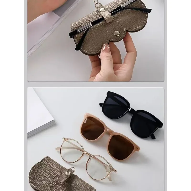 Sunglasses Bag Portable Eyewear Case Protective Cover Cute Eyewear Clip Women's Minimalist