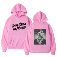 Spring and Autumn Rapper Hoodie Anuel AA Real Hasta La Muerte Printed Sweatshirt Streetwear Loose Pullover Casual Hoodie2 2