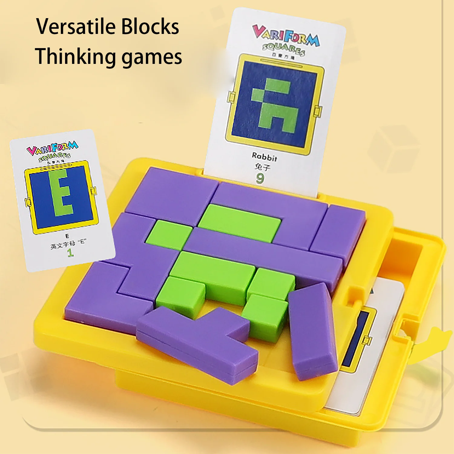 Pattern Puzzle, Montessori Tangram Puzzle Creative Logic Game, Reasoning Skills Innovation Toys, Board Parent-Child Game
