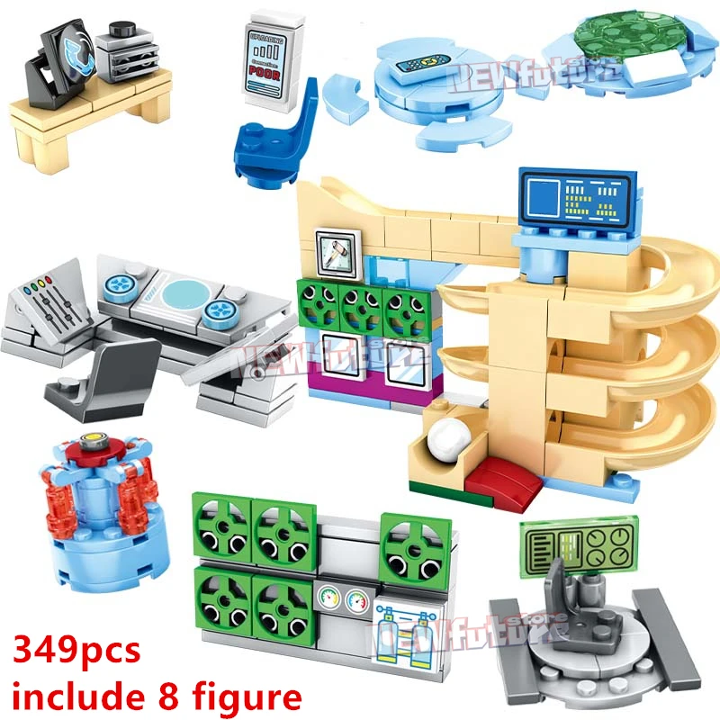 2022 New Base Slide Balls Laboratorio Crewmate Elettrici Blocchi Modello Classico Mattoni Set Di Kit Per Bambini