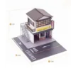 Miniature 1:64 Scale Dry Cleaners Diorama Scenery Home Sand Table City DIY Model Scene Toy Layout Desktop Ornament 5