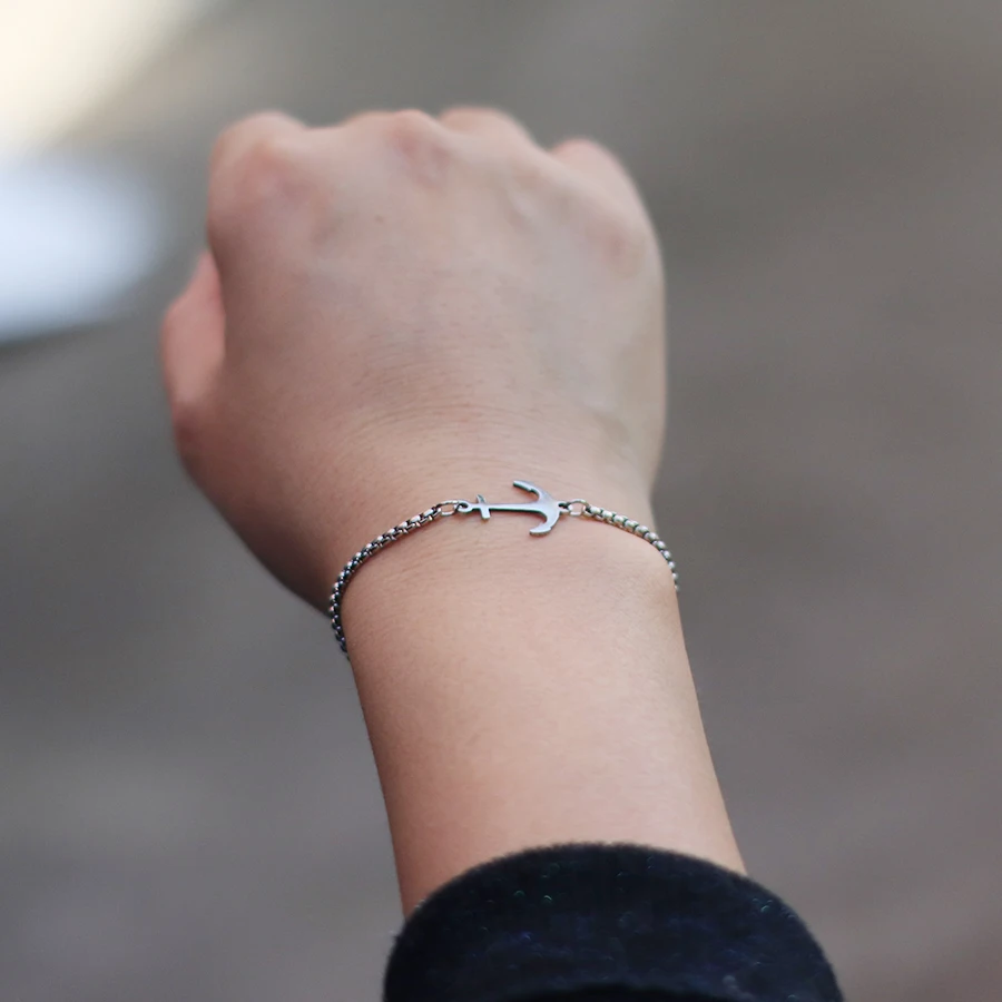 Stainless Steel Cuban Chain Link Bracelet for Men