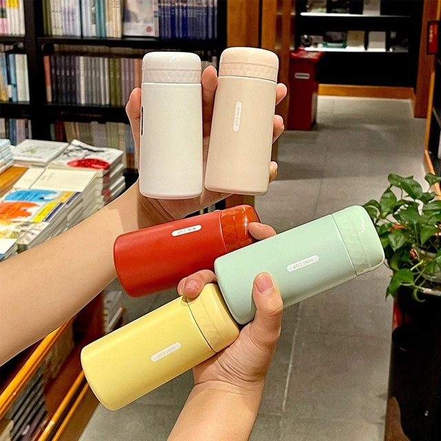 Fiole à vide portable en acier inoxydable pour filles, petit thermos, tasse  à café, bouteille d'eau, gobelet Kawaii, poche HI Tea, 200ml - AliExpress