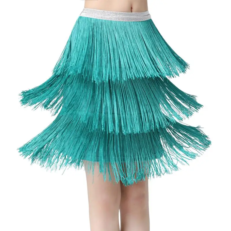 

3 Layer Tassel Belly Dance Lesson Wear Hip Scarf Korean Practice Fringe Dancing Skirt Wrap Belt Costume Rave Outfit Towel