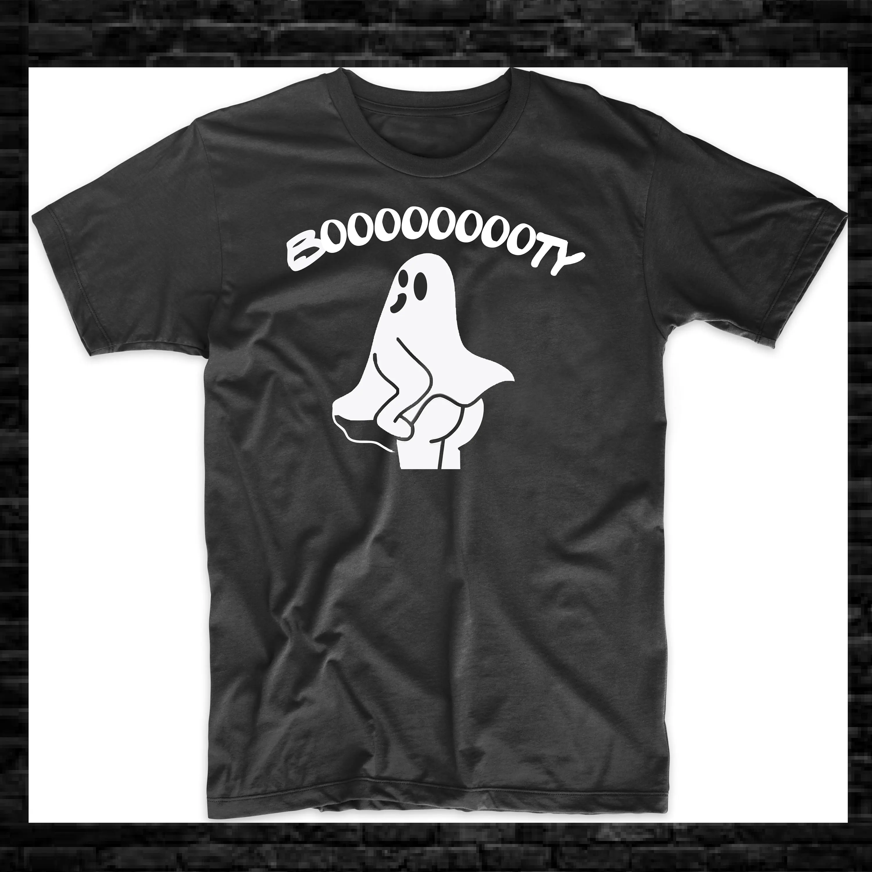 Booooty Ghost Funny Cute Halloween T Shirt_voghion.com
