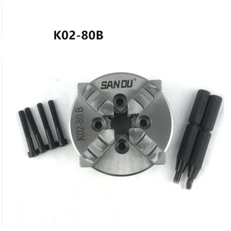 CNC 목재 선반용 미니 셀프 센터링 SANOU K02-80B, 80mm, 3 인치 ..