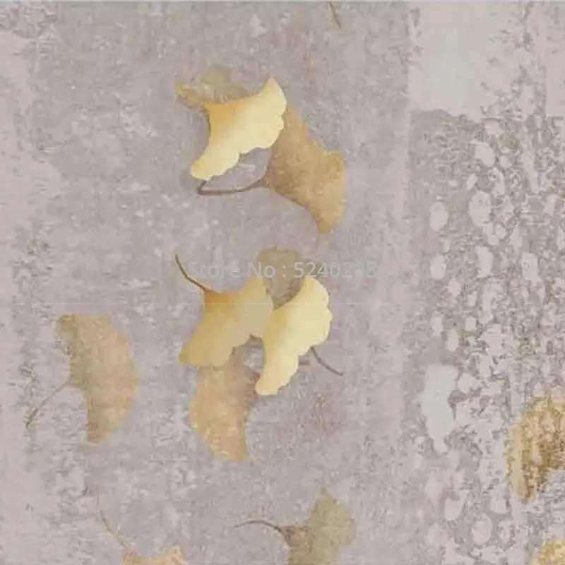 vintage ginkgo folha pano de fundo 3d