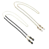 JOFor-Lunettes de soleil perlées pour femmes, collier fait main, lanière, masque suspendu, perles d'AndrFlower détruites, mode estivale 4