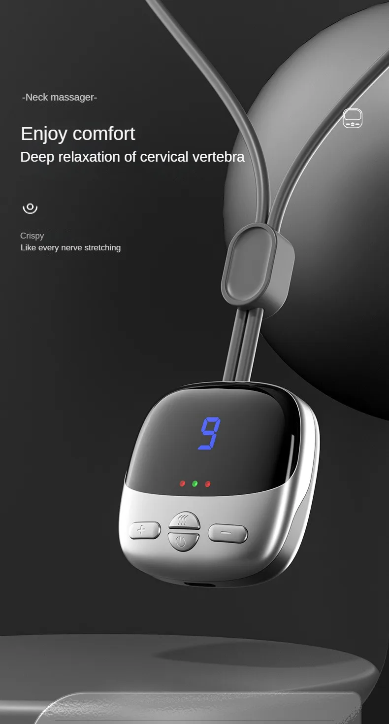 Xiaomi Smart Neck Massager: Portable Mini Pulse Shoulder Massager with Hot Compress Nursing