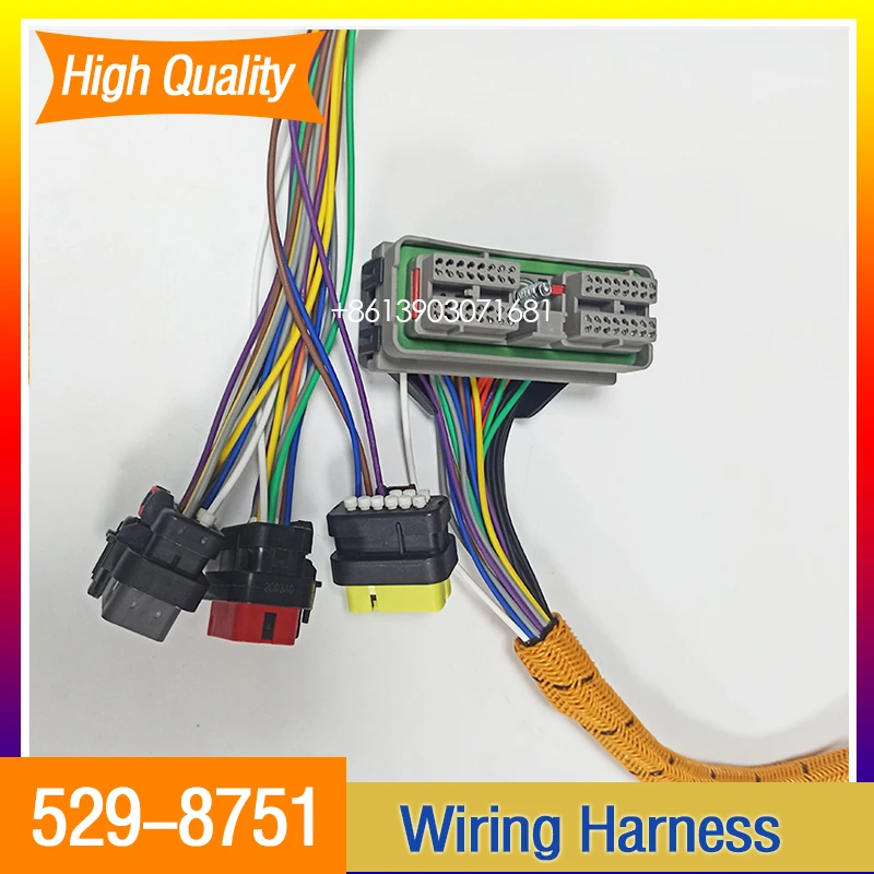 굴삭기 엔진 파워 와이어링 하네스, CAT 320GC 323GC 용, 529-8751 5298751