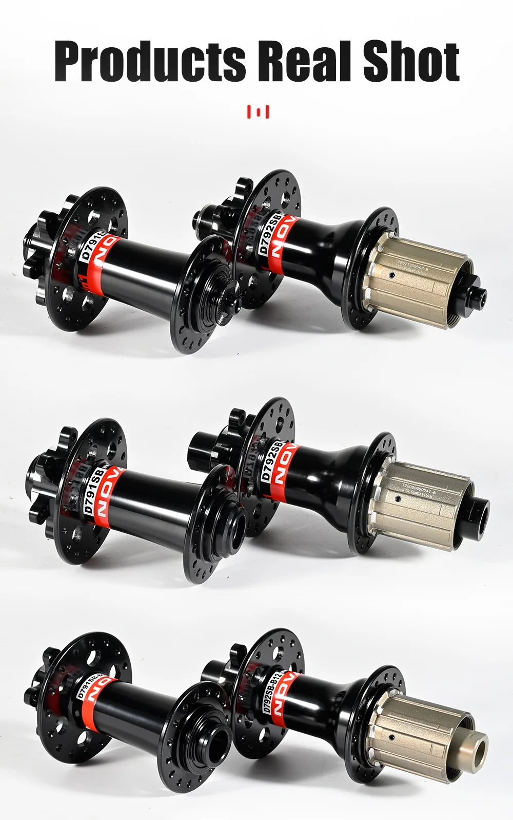 NOVATEC D791SB/D792SB Quick Release Thru Axle MTB Hub 24/28/32H