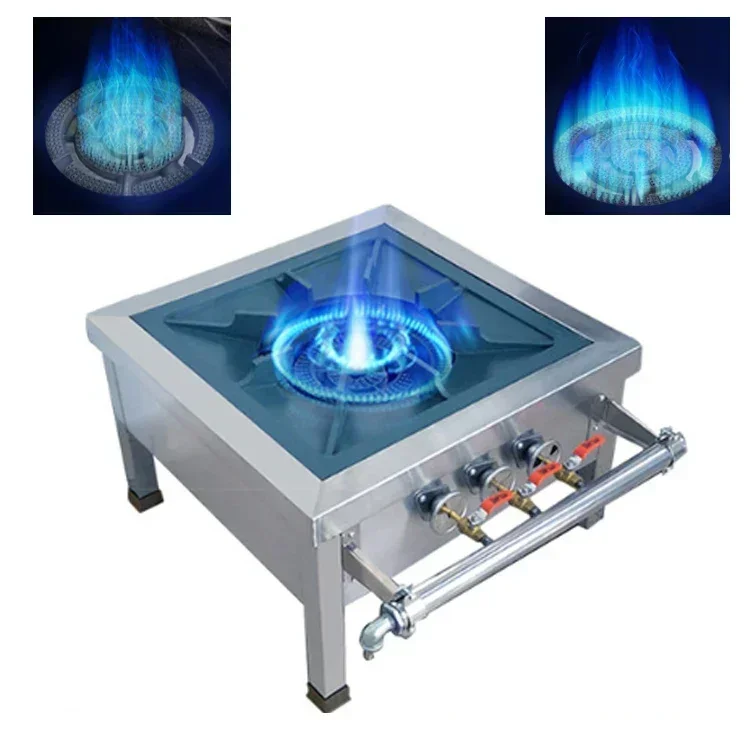 Single Stock Pot Commercial Gas Burner Range Adapts To A Variety of Pan Sizes and Cooking Needs 2