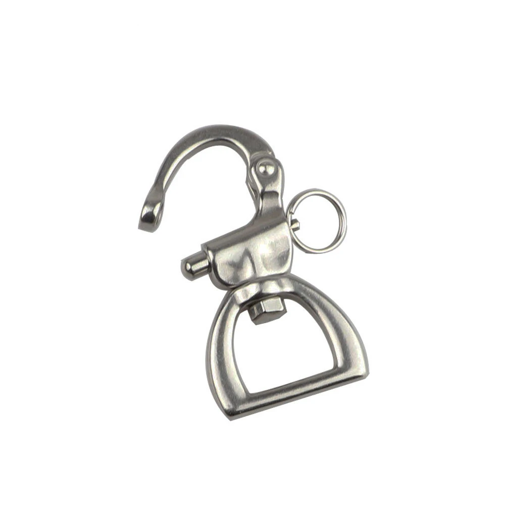 Mayitr-316 Stainless Steel Swivel Shackle, Quick Release Boat Anchor Chain, Eye Shackle, Snap Hook for Marine Architectural