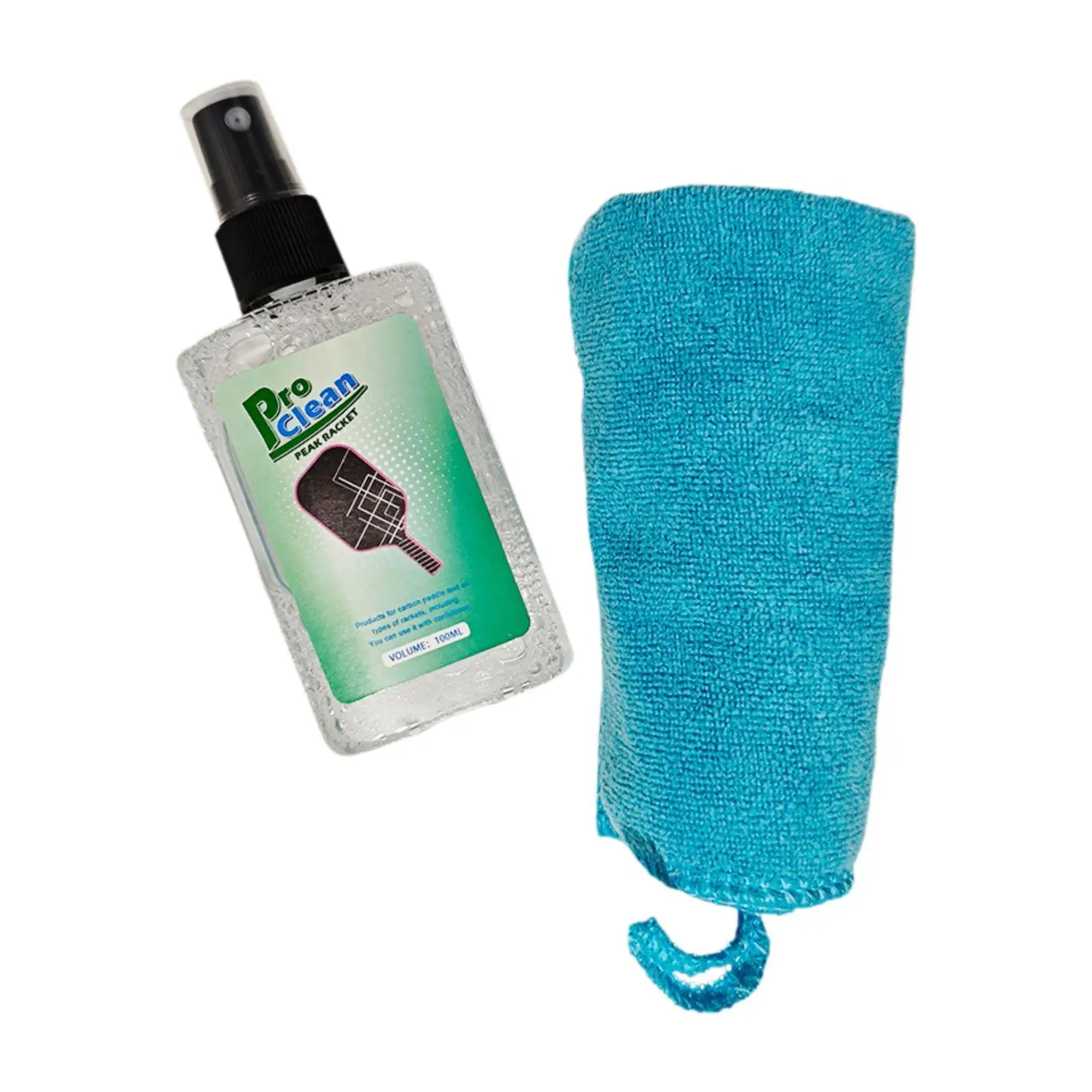 Pickleball Racket Cleaner with Dry Towel 100 ml Lightweight Multipurpose Improves Spins and Accuracy Pickleball Racket Care Kit