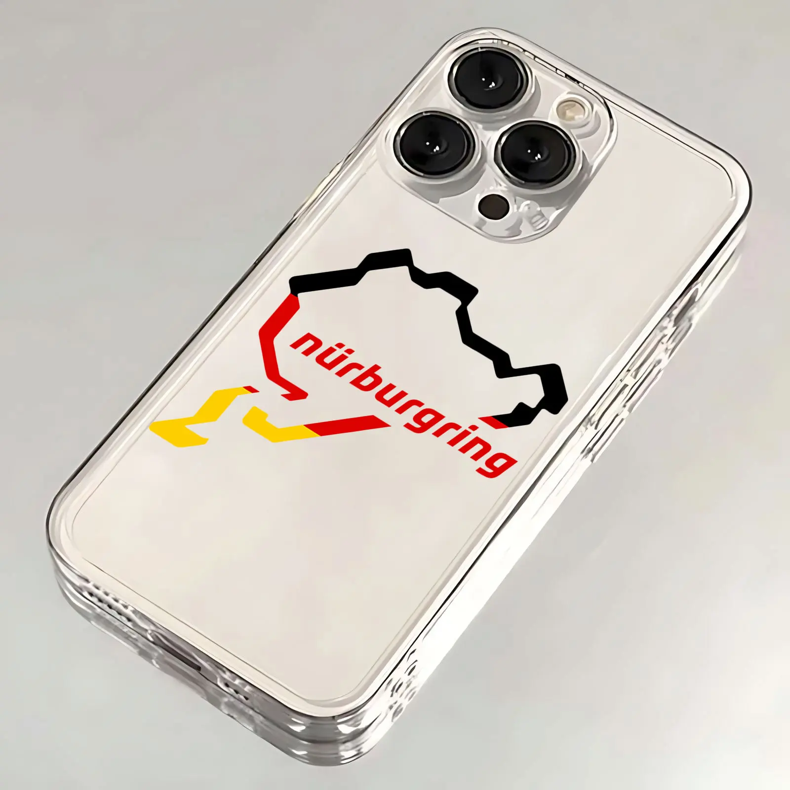 Luxury Nurburgring Sport Racing Track Transparent Phone Case