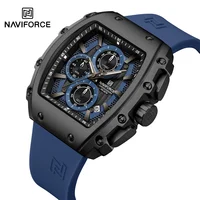 NAVIFORCE Fashionable 2025 Watches for Men Multifunctional 30M Waterproof Sports Quartz Silicone Strap Luxury Clock Reloj Hombre