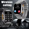 2025 New dual-frequency GPS smartwatch for men, 1.96-inch high-definition AMOLED screen, Compass, Bluetooth call,5ATM waterproof 6