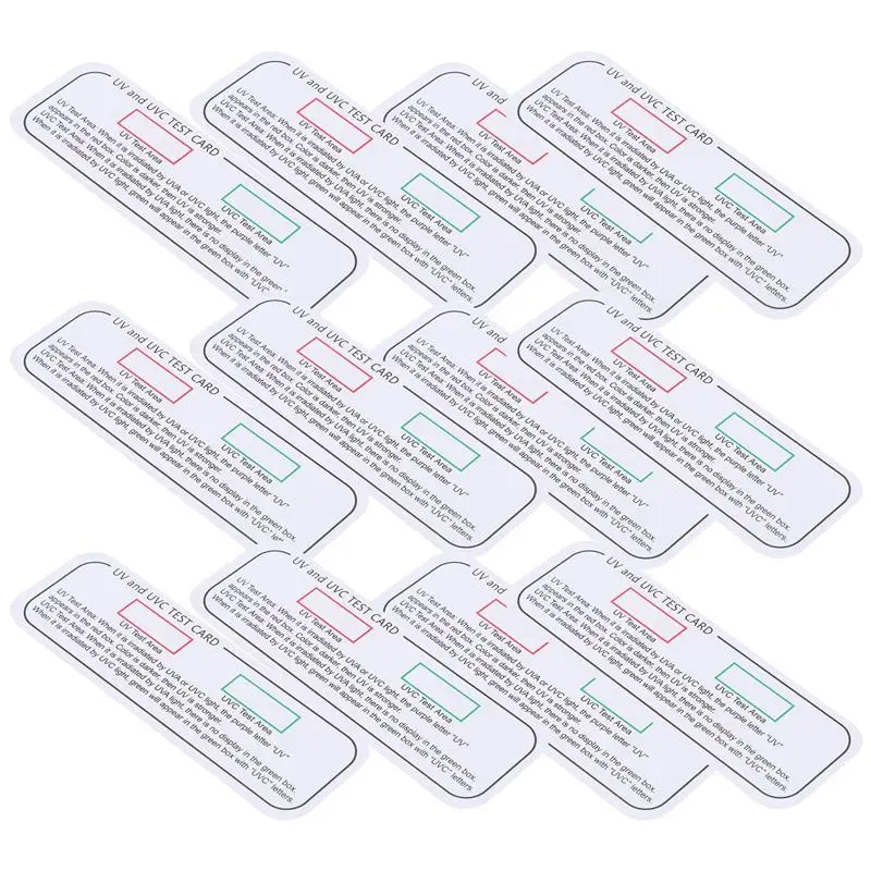 20pcs Light Test Cards UVA UVC Test Cards Light Wavelength Indicator Cards 2