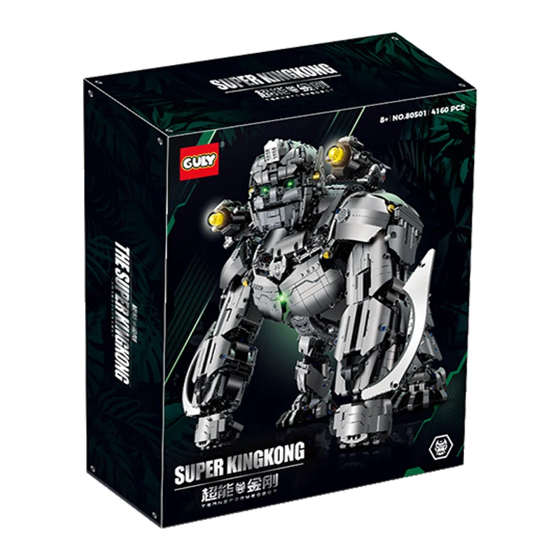 

Строительные блоки в наличии 80501 1:11 MOC Idea, робот-животное, модель Gorilla Mech, сборка, детские игрушки, Рождественский подарочный набор
