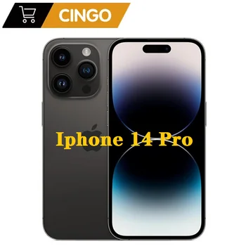 Original iPhone 14 Pro 128GB 256GB 512GB ROM 6GB RAM  Unlocked Dual eSIM  1SIM+ 1eSIM 6.1" OLED Face ID NFC A15 Apple Smartphone