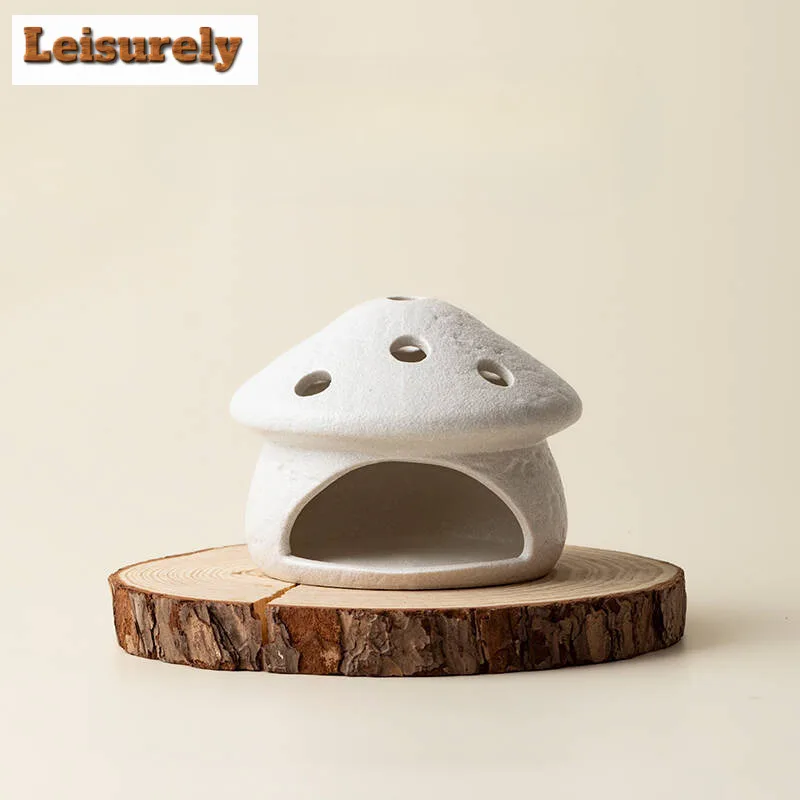 Little Mushroom House Fireplace Incense Holder Incense Waterfall Incense Burners Consecrate Censer Tea Ceremony Ornaments Craft