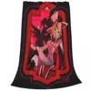 Hazbin Lucifer Cartoon Hotels Blankets Flannel Printed Alastor Action Anime Portable Lightweight Throw Blanket Office Rug Piece 4