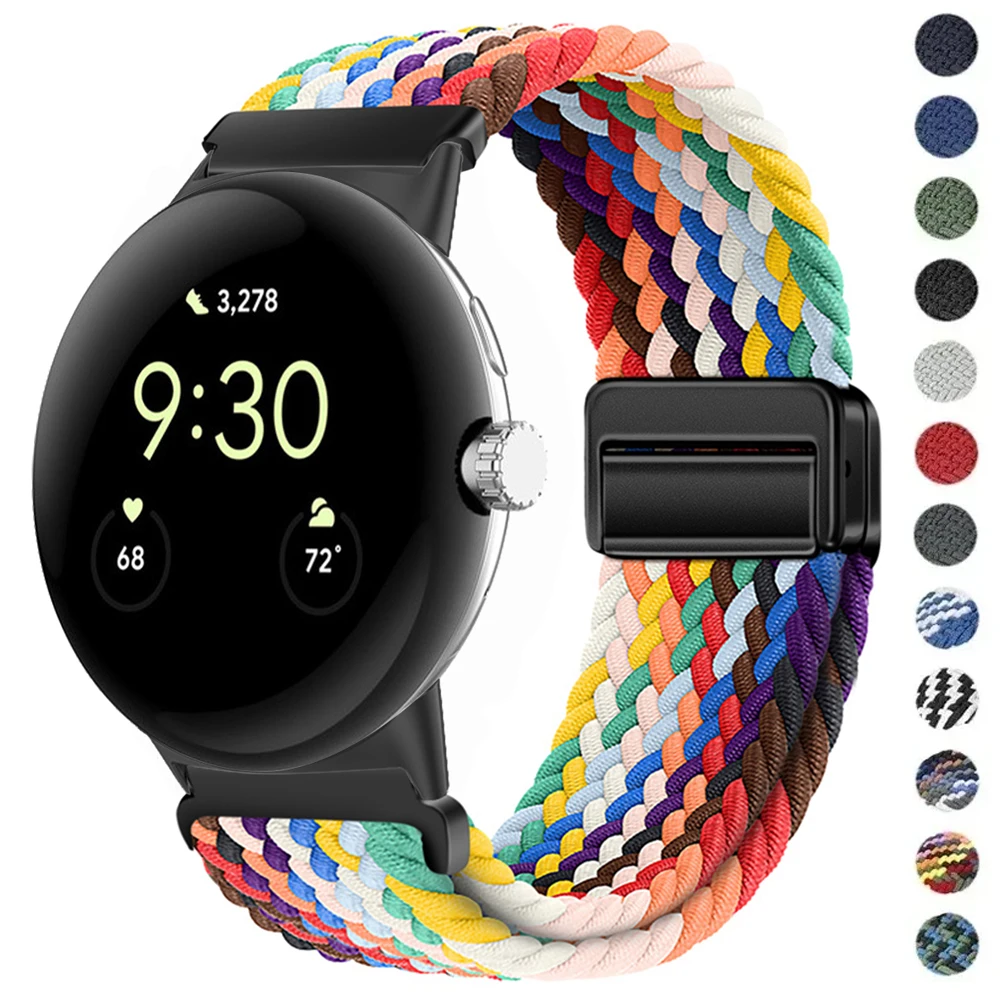 Nylon Braided Magnetic Wristband Bracelet - Universal Fit