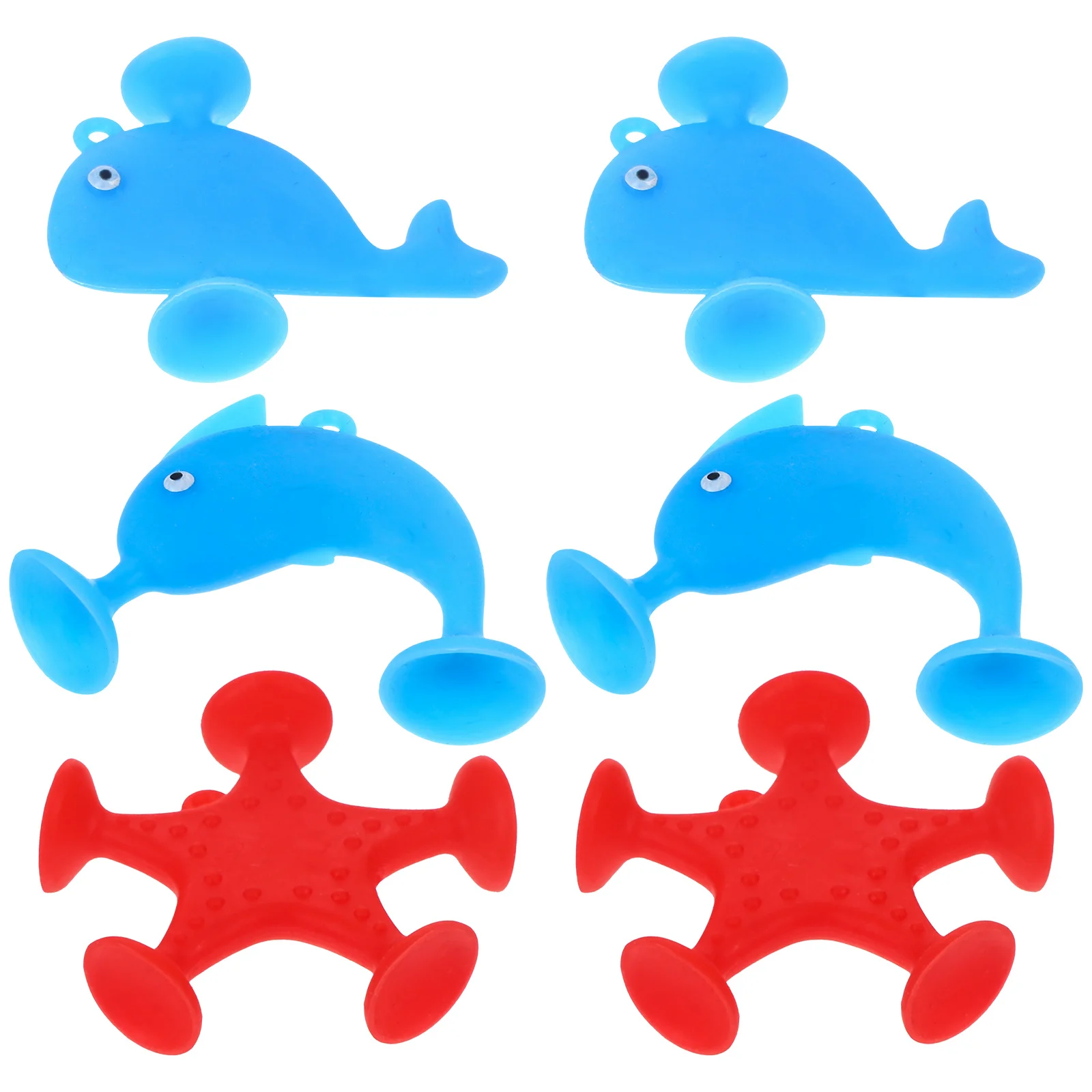 

6 Pcs Suction Cup Bath Toy Bathtime Toys Baby Bathtub Playing Water Kids' Shower Children Infant Party Decorations