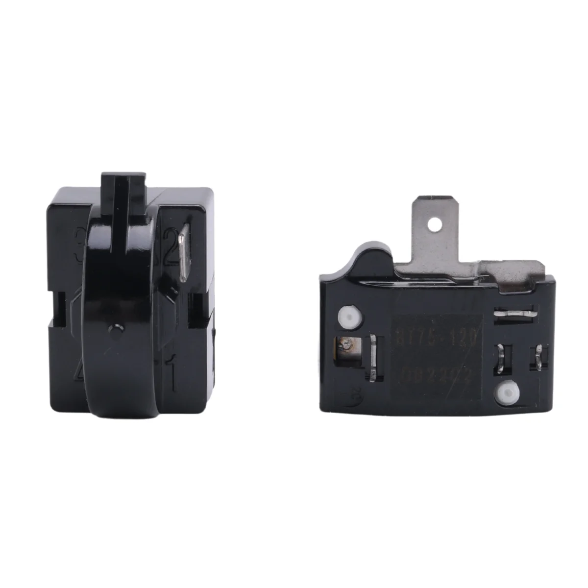 QP2-4.7 PTC Starter Relay 1 Pin Refrigerator Starter Relay and 6750C-0005P Refrigerator Overload Protector HOT