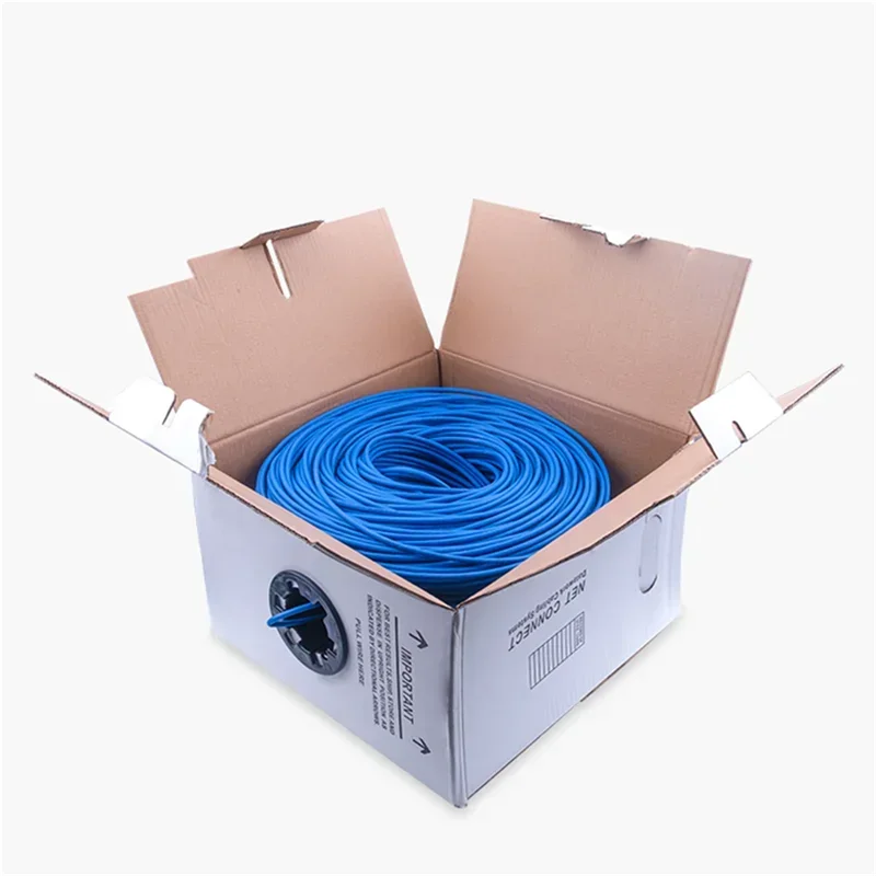 RJ45 Connector Cat6 Eathernet Cable Internet Lan Line Shielded SFTP Networking 4 Twisted Pairs Wire CAT 6 Patch Cabo 26AWG