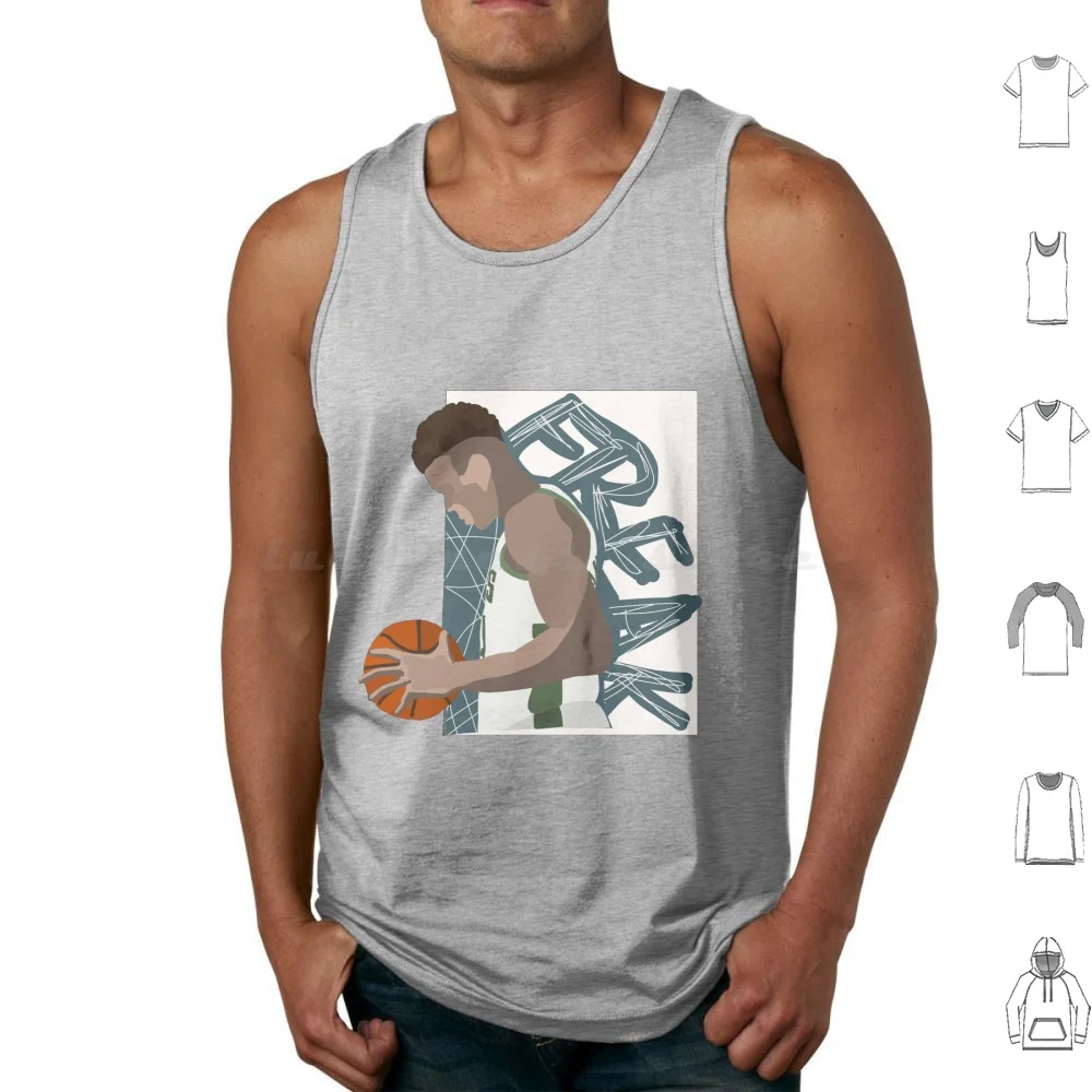 Basketball Tank Tops Print Cotton Giannis Flex Flexing Antetokounmpo  Giannis Antetokounmpo Freak Greek Freak Basketball