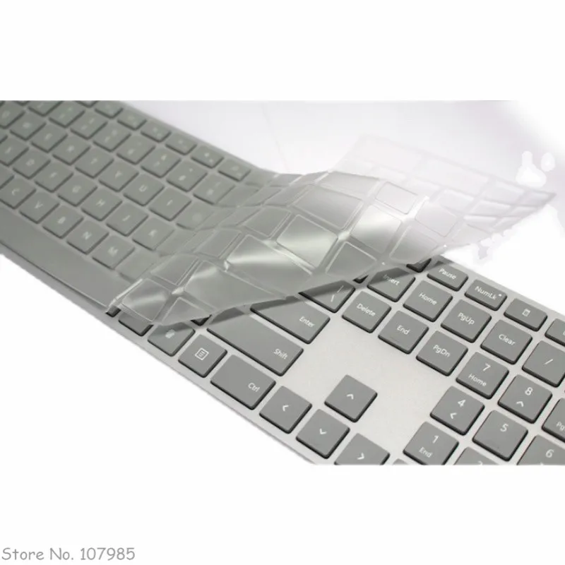 Microsoft Surface Studio 28인치 무선 블루투스 키보드 데스크탑 컴퓨터용 실리콘 TPU 키보드 커버 스킨 프로텍터