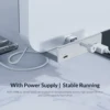 MZX Clip Aluminium USB HUB 3.0 Docking Station 3 0 Multi-hub Splitter Adapter A C Extension Concentrator Desktop PC USB Hub Dock 3