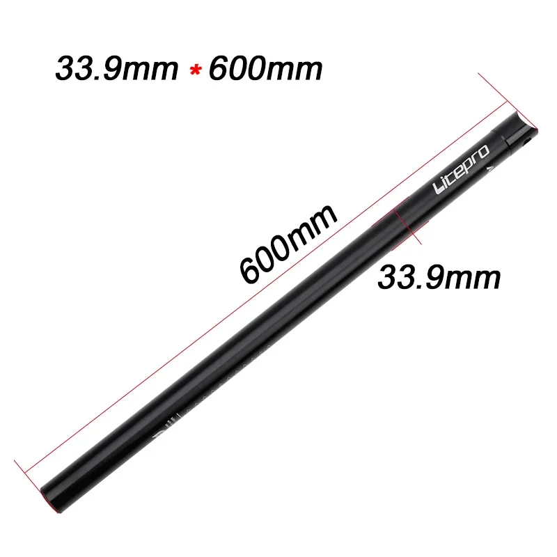 Litepro Bicycle Seat Tube 33.9*600mm Aluminum Alloy MTB Road Foldable Seatpost Universal Accessories 5 Colors Available