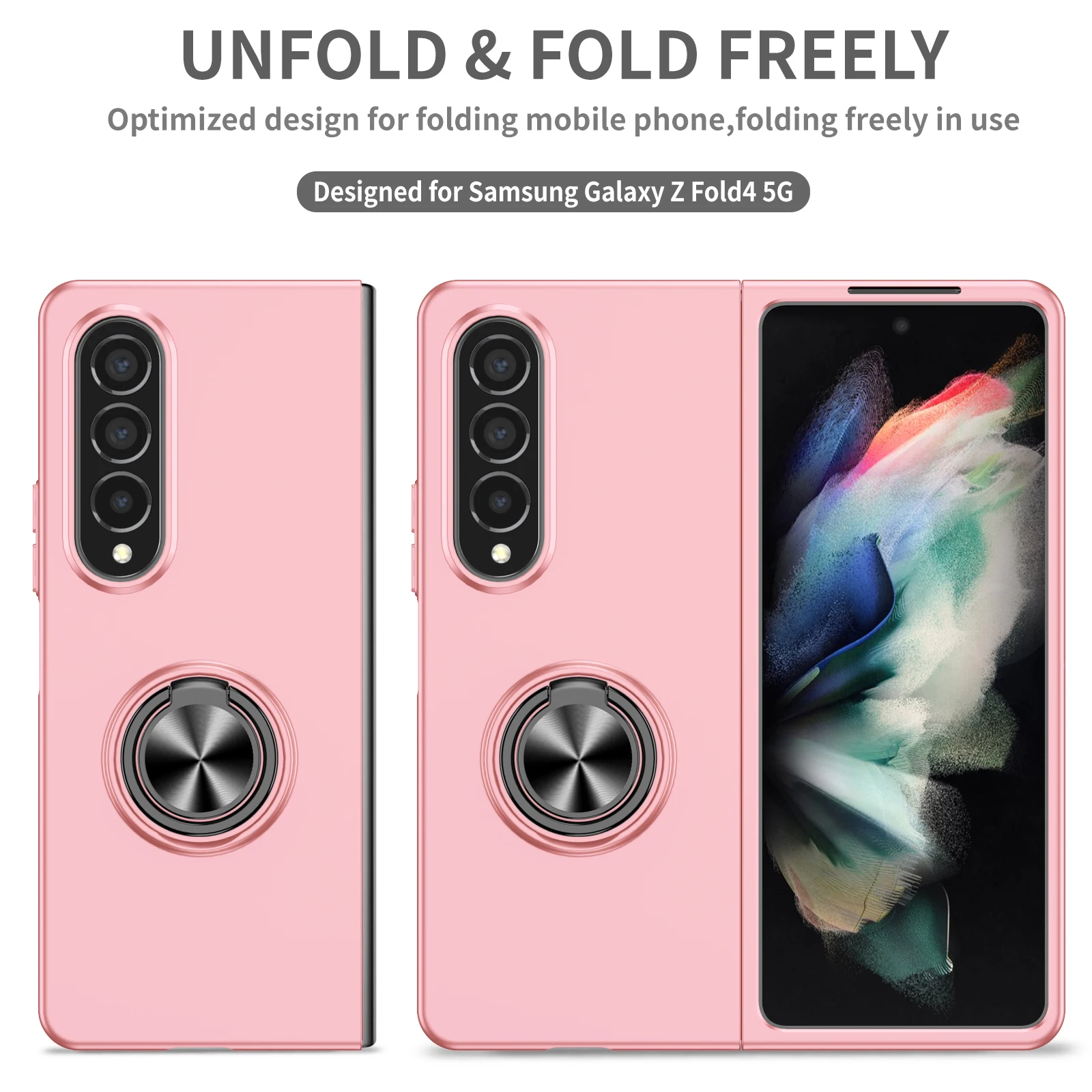 Anti-Drop Pc Protective Phone Case For Samsung Galaxy Z Fold4 5G Fold 4 Fold3 Fold2 Fold 2 3 Zfold4 Folding Design Slim Cover