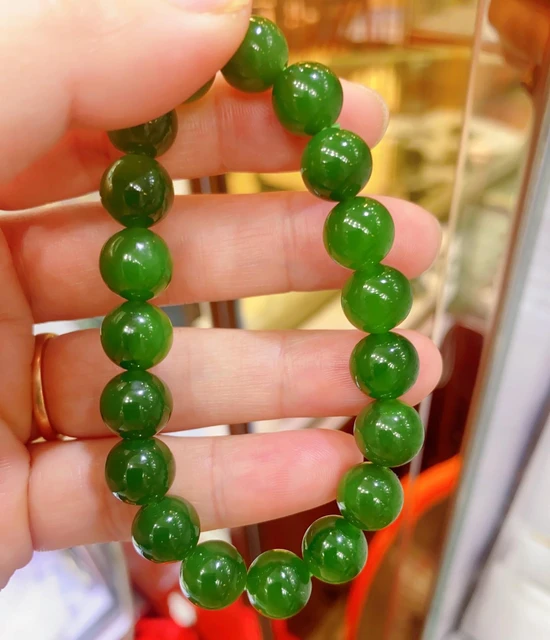 10mm Jade Bead Stretch Bracelet