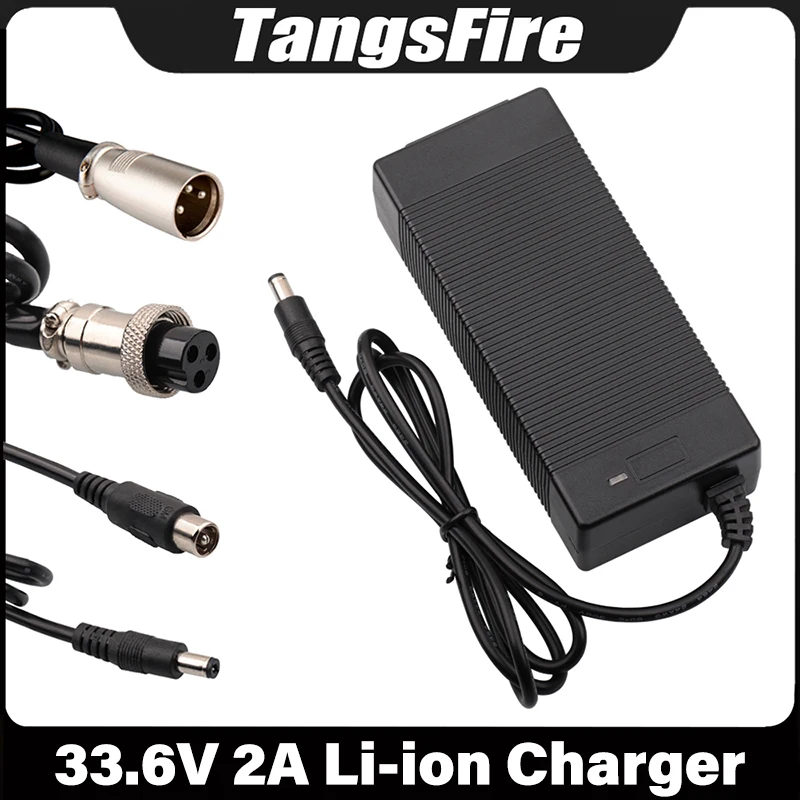 33.6V 2A Smart Li-ion Battery Charger 8S For 28.8V 29.6V Electric Bicycle Lithium Battery Pack Charger DC/GX16/XLR/RCA Connector battery charger