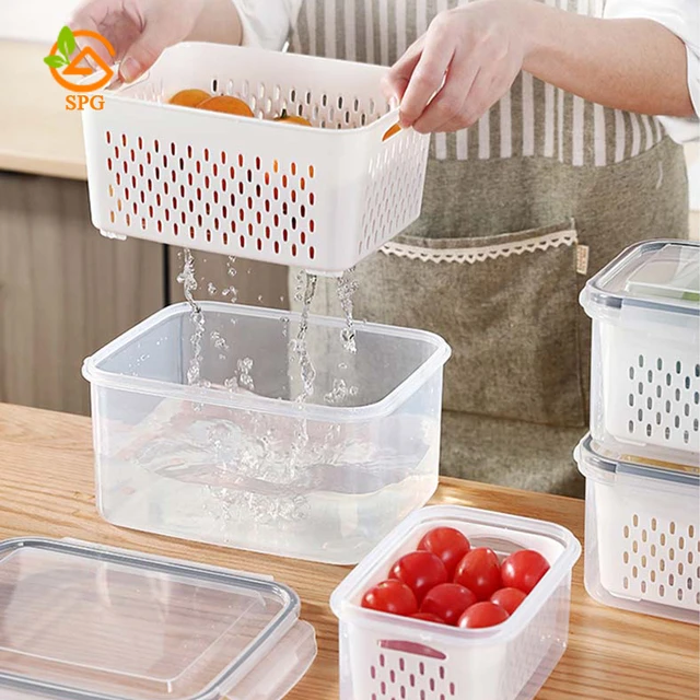 Food Saver Vacuum Container Leakproof Insulated Food Jar Stackable Storage  Organizer Food Holder Lunch Box For Vegetable Fruit - AliExpress