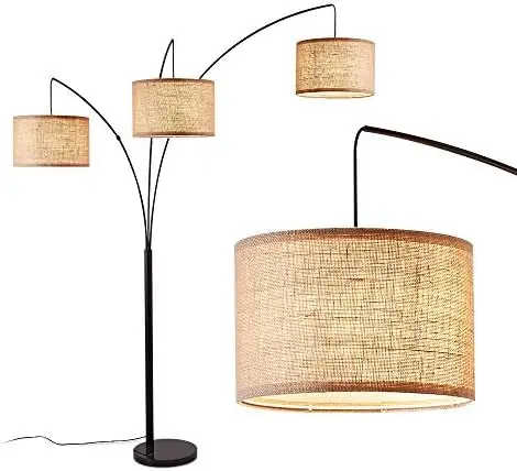 

Lamps for Living Room, Multi Tree Floor Lamp for Bedroom, 3 Lights Standing Lamps Hanging Over The Couch (Black) Queen anne bed