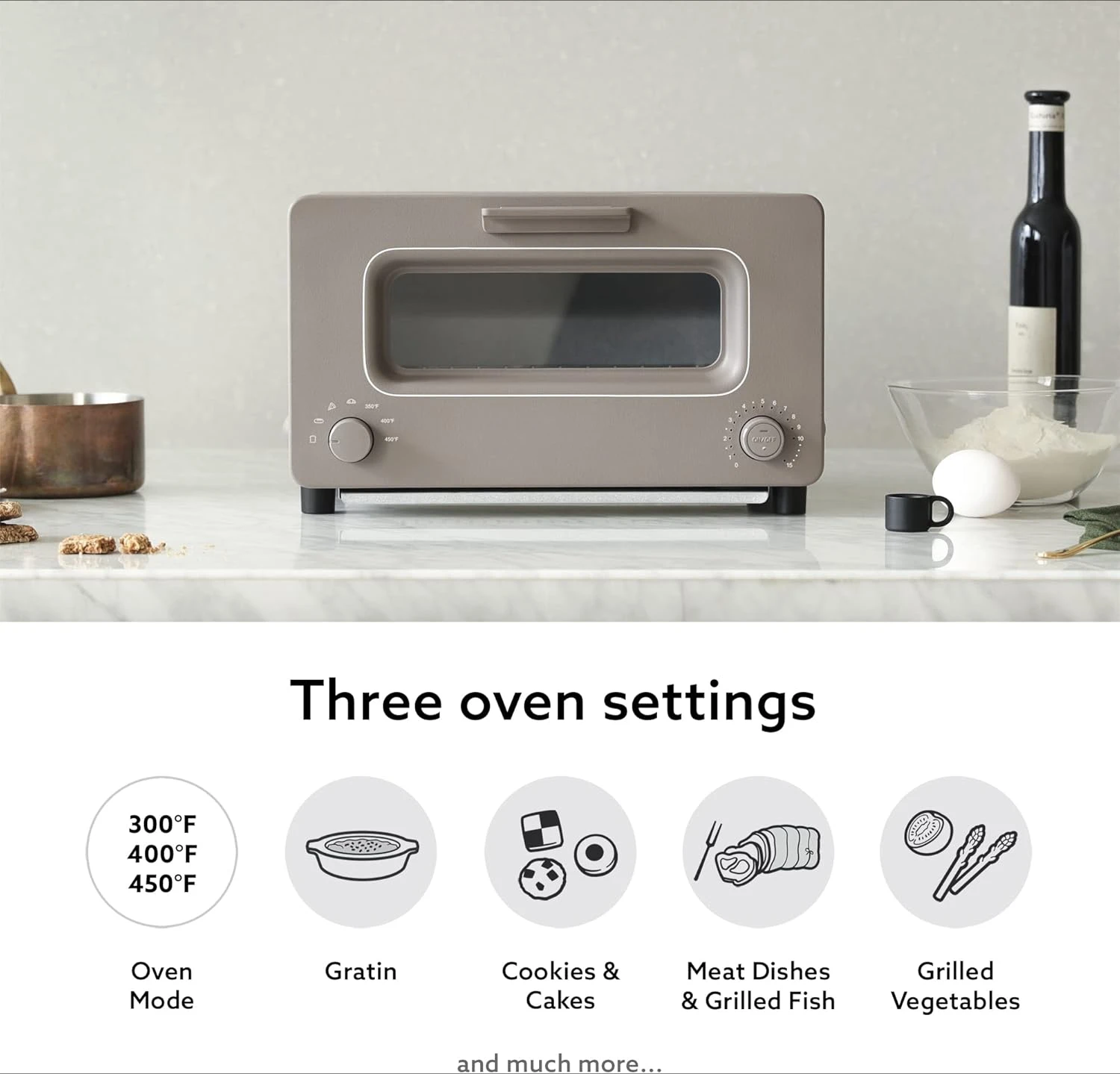 Toaster Steam Oven Toaster Compact Design Baking Tray Cooking Appliances 3