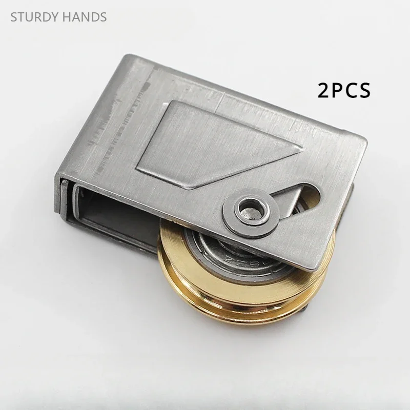 2PCS stainless steel copper wheel 70 type old-fashioned aluminum alloy sliding door and window pulley track roller sliding door rollers window pulley
