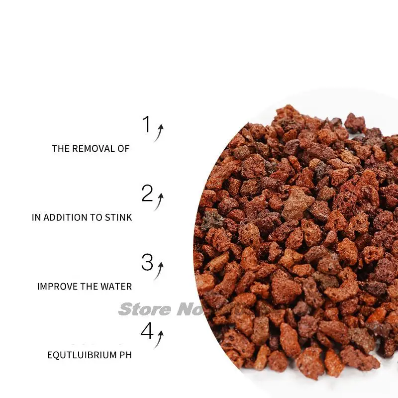 500g red/black volcanic rocks subtle underground rocks natural area Filter Granular special fish tanks