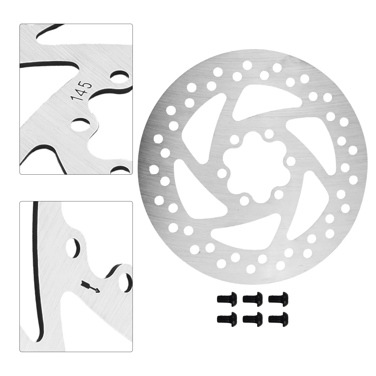 

1pc Brake Disc Brake Rotor For VSETT 10+ For Dualtron KAABO Electric Scooter MTB Bicycle 145mm Diameter Bicycle Accessories