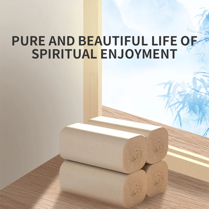 Paper Towels bamboo pulp toilet paper for home use 24 rolls