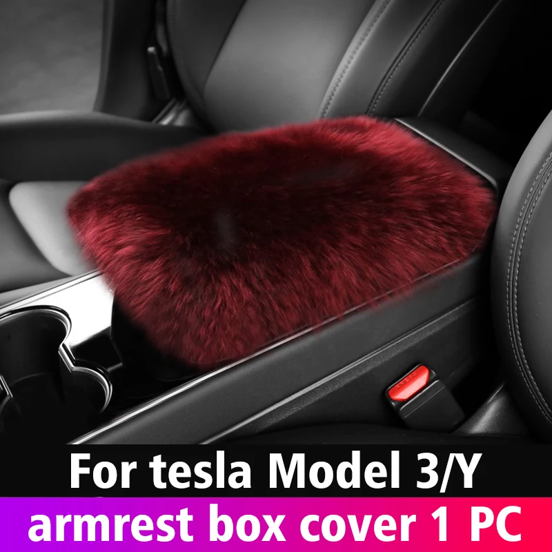 car steering wheel New Car Console Central Auto Seat Armrest Box Pad Cushion Storage Cover Protection Cars Accessories For Tesla Model3/Y 2017-2022 heated steering wheel cover Interior Parts