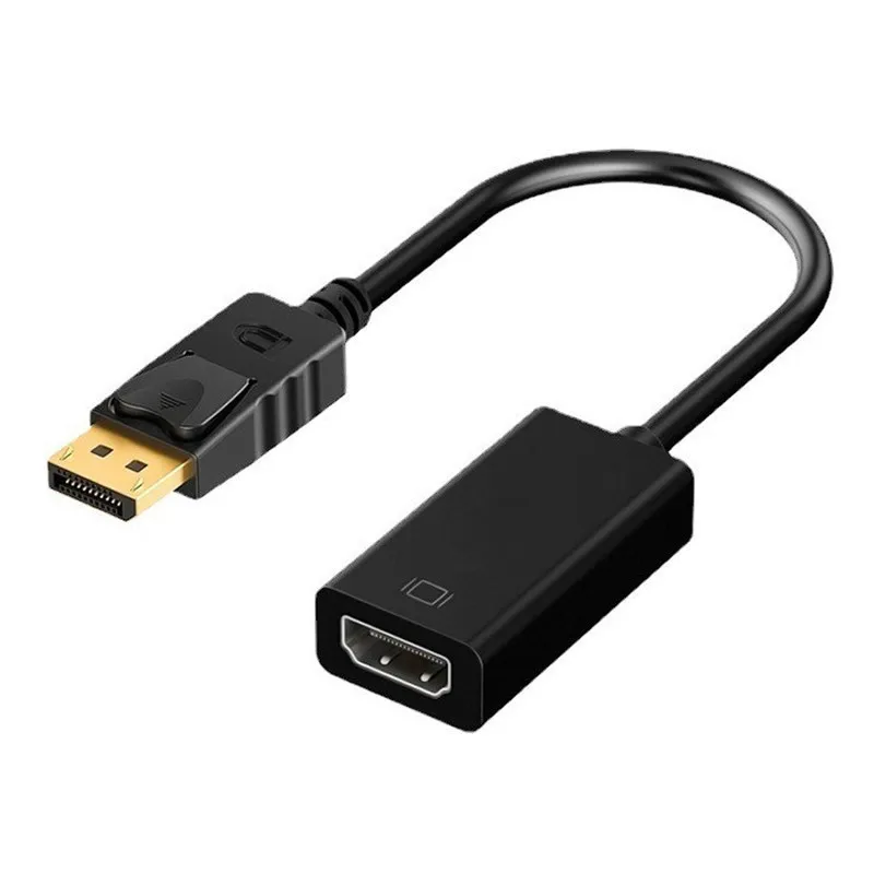 4K DP-HDMI 어댑터 변환기 케이블 남성-여성 DisplayPort-HDMI 호환 비디오 오디오 어댑터 케이블(PC TV 노트북용)