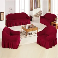Seersucker Sofa Cover Universal Sofa Dust Cover Elastic Thickening Sofa Slipcover 2