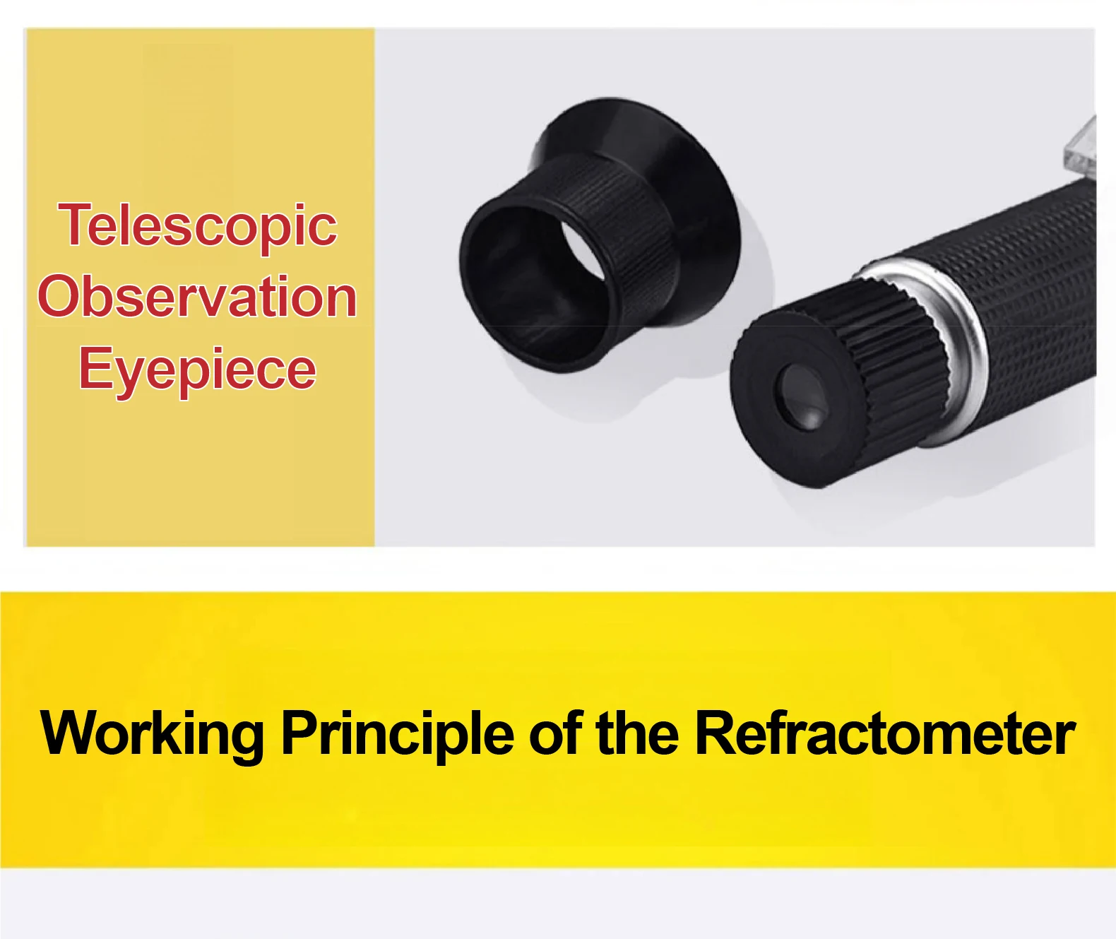 Portable Honey Concentration Refractometer with ATC Brix Moisture Baume Tester f