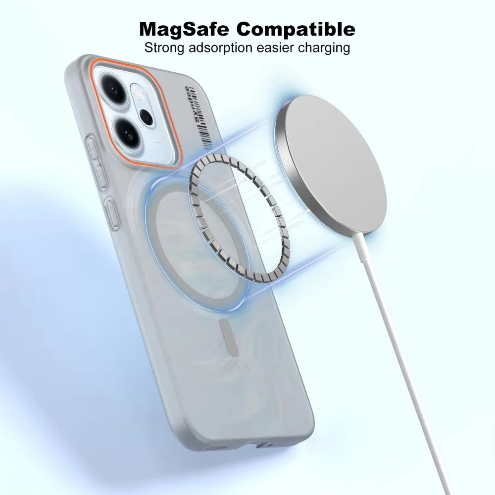 Frosted Matte Ultra Slim Shockproof Magnetic Charging Phone Case