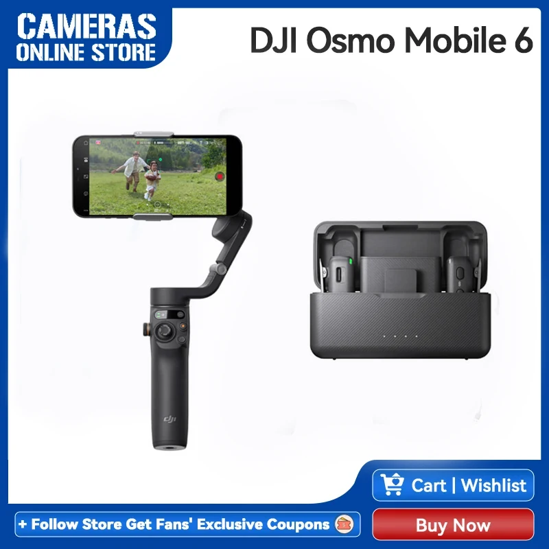 DJI Osmo Mobile 6 OM 6 Handheld Gimbal 3-Axis Stabilization ActiveTrack 5.0  Built-In Extension Rod Original Brand New in Stock